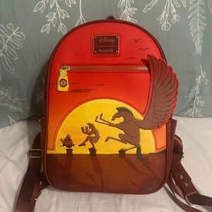 Loungefly Hercules Red and Orange Backpack